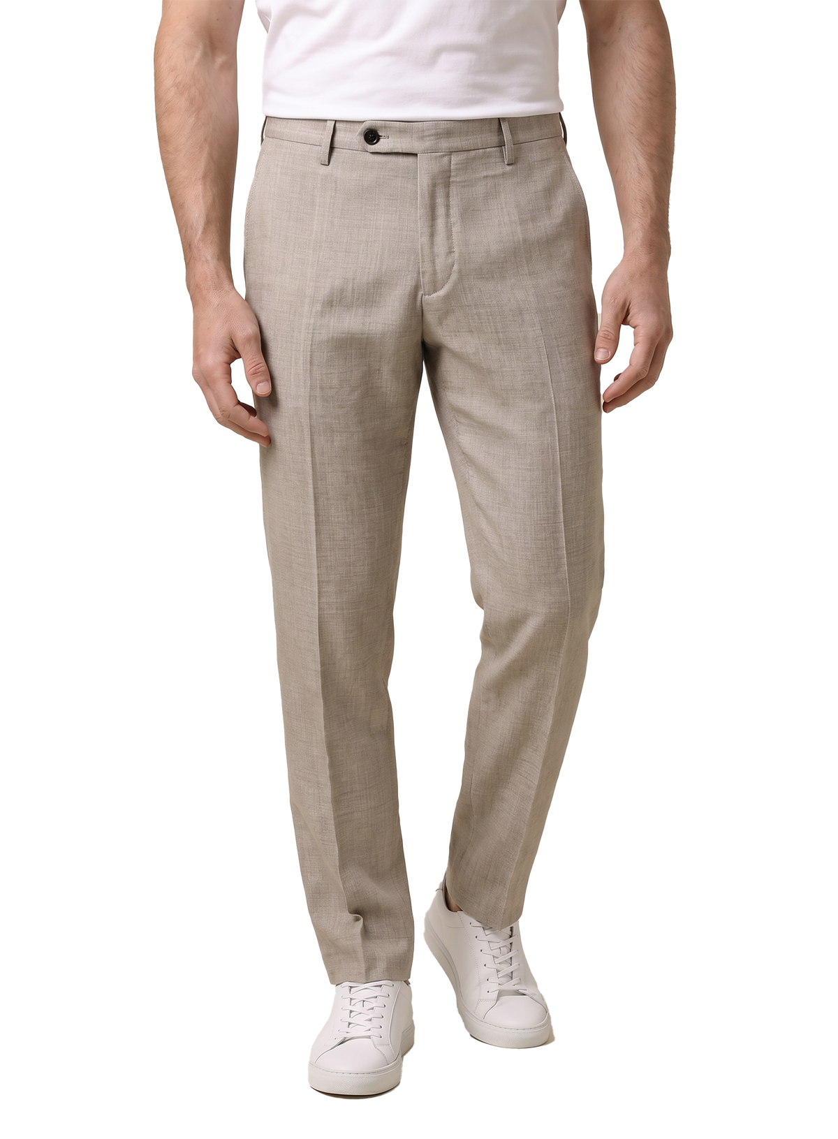 Broek van katoen | MODEL | FULL_WIDTH | Beige