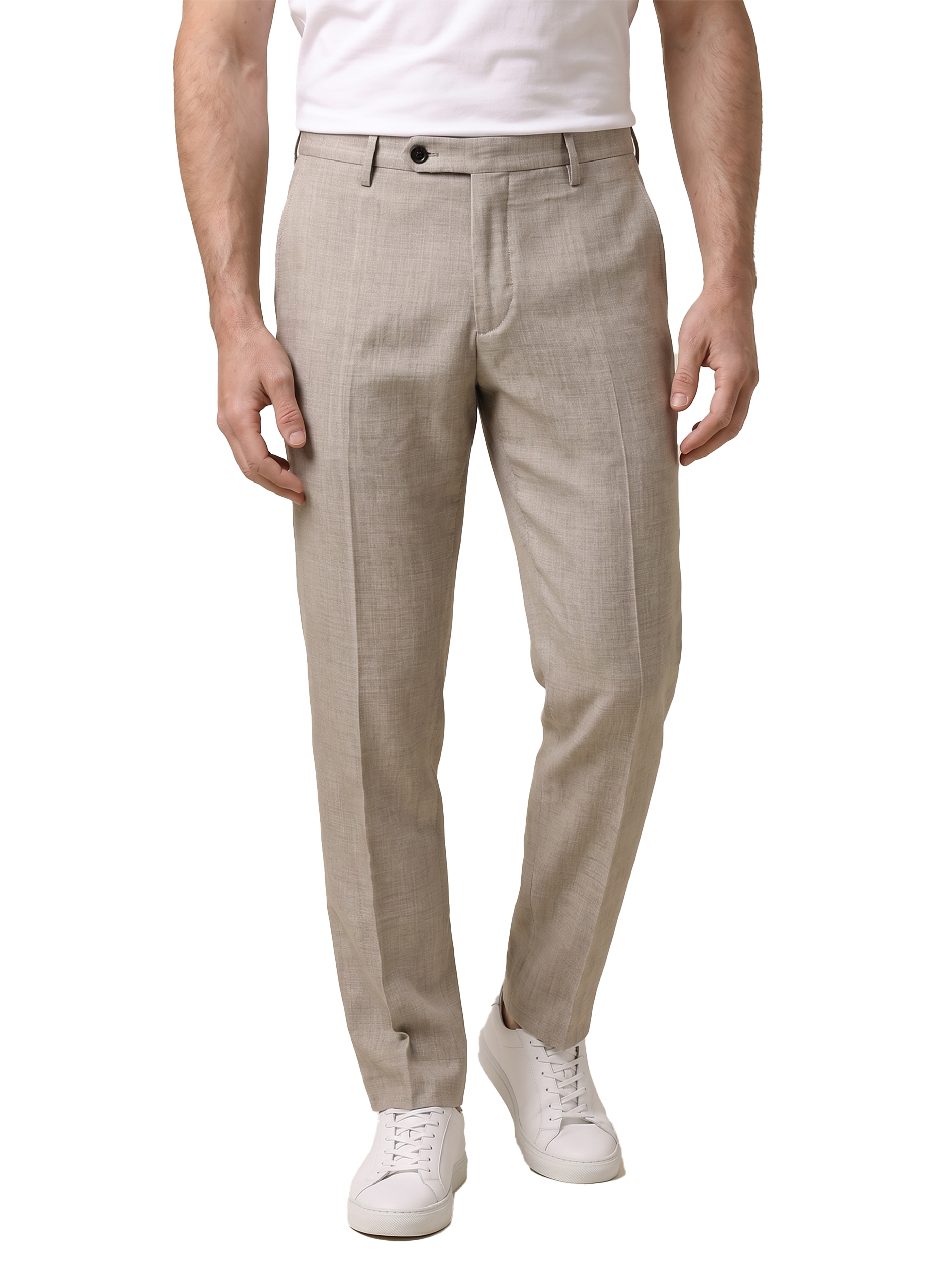 Broek van katoen | MODEL | FULL_WIDTH | Beige