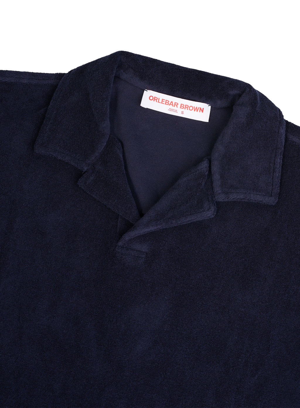 Terry buttonless polo van katoen | FULL_WIDTH | BLUE NAVY