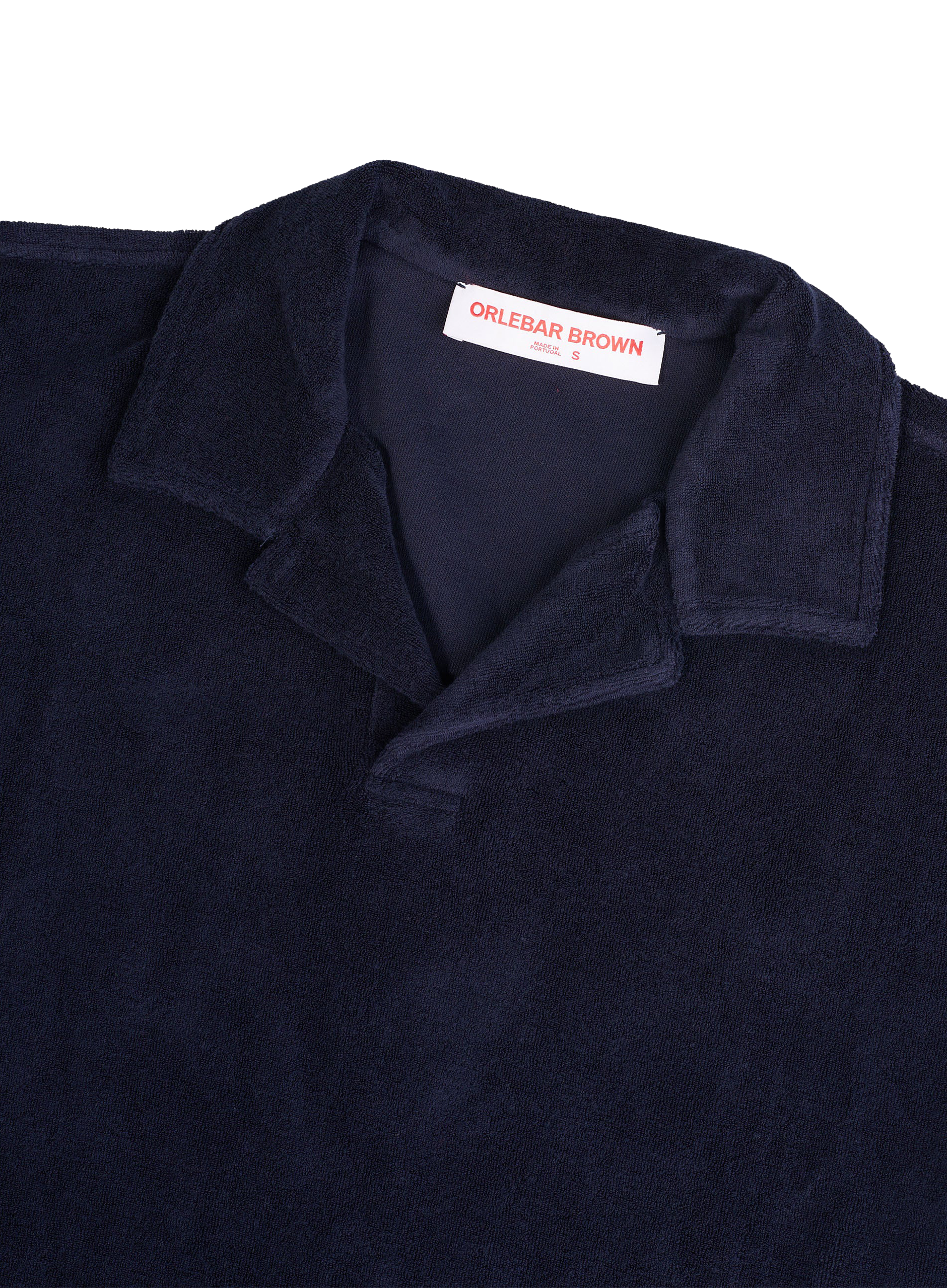Terry buttonless polo van katoen | FULL_WIDTH | BLUE NAVY