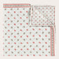 Reversible zijden-katoenen pochet | Rood