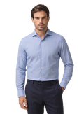 Geruit overhemd van katoen | MODEL | FULL_WIDTH | L.Blauw