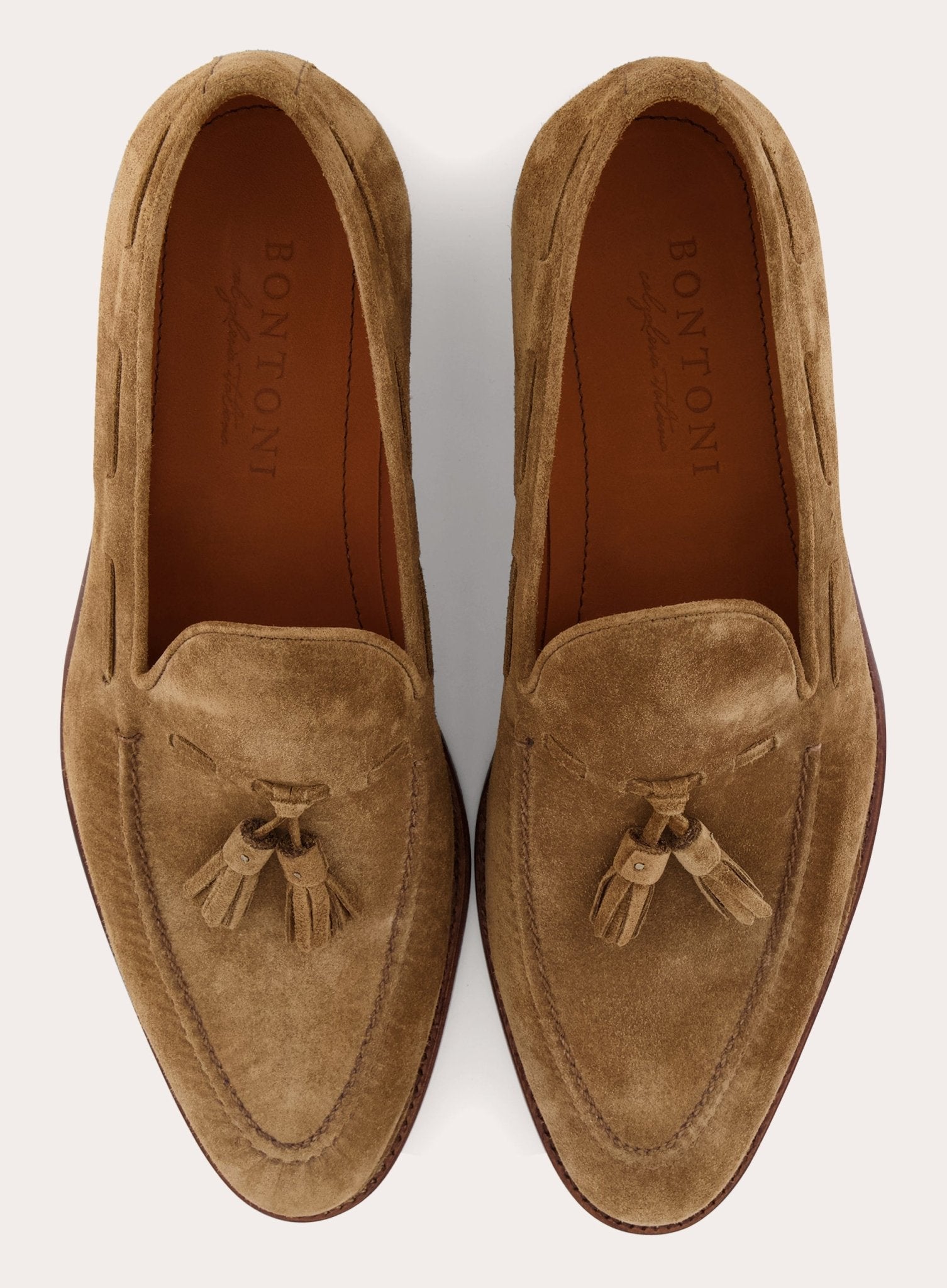 Suède Conte Max tassel loafer | LICHT TAUPE