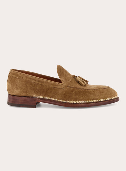 Suède Conte Max tassel loafer | LICHT TAUPE