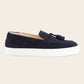 Suède tassel loafers | BLUE NAVY