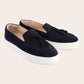 Suède tassel loafers | BLUE NAVY