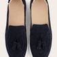 Suède tassel loafers | BLUE NAVY