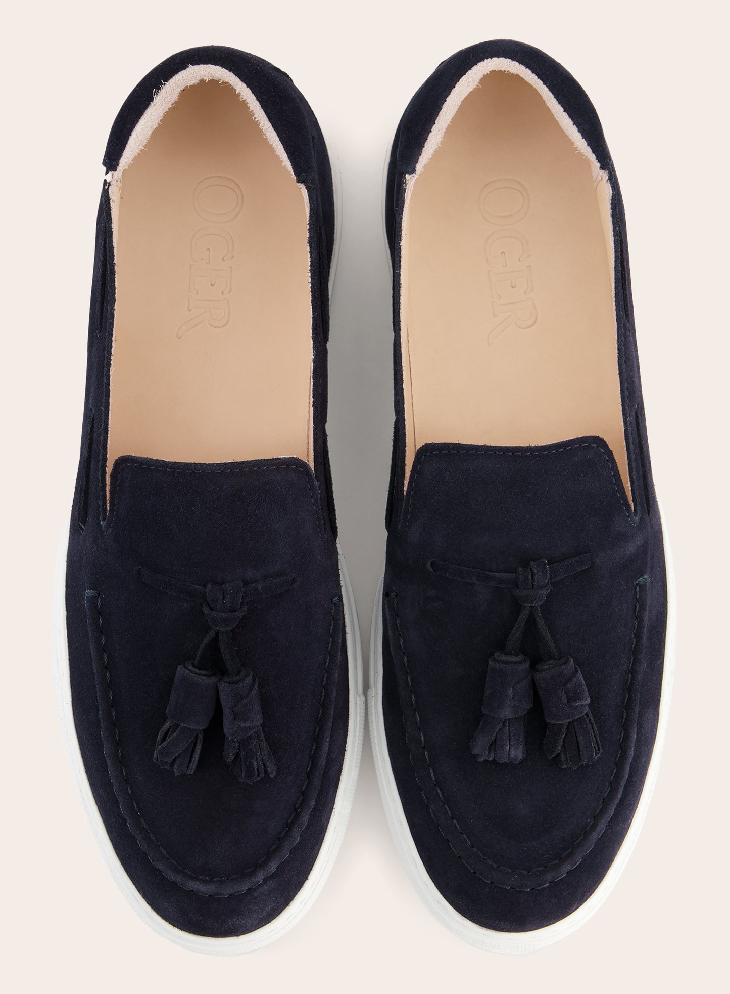 Suède tassel loafers | BLUE NAVY