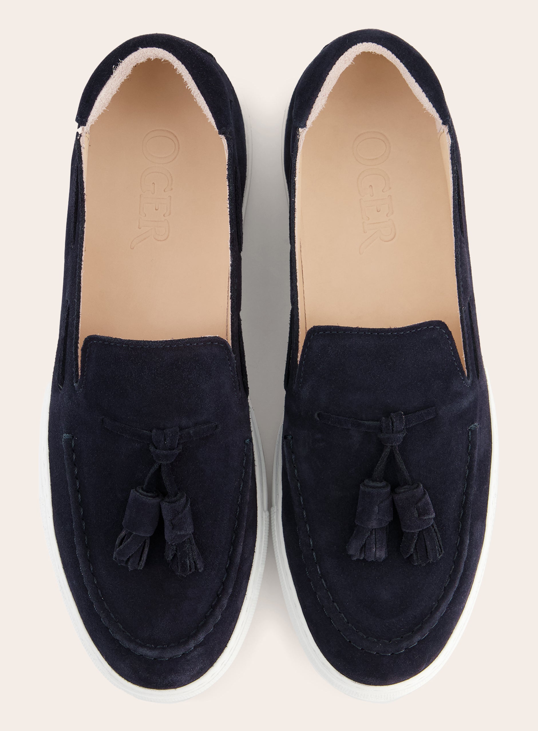 Suède tassel loafers | BLUE NAVY