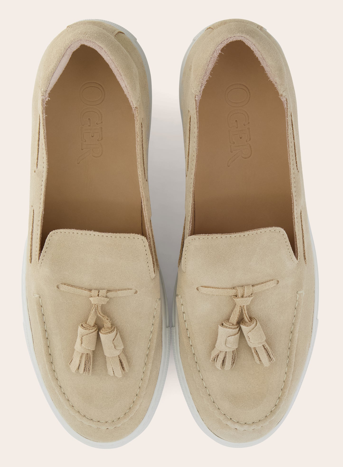 Suède tassel loafers | L.BEIGE