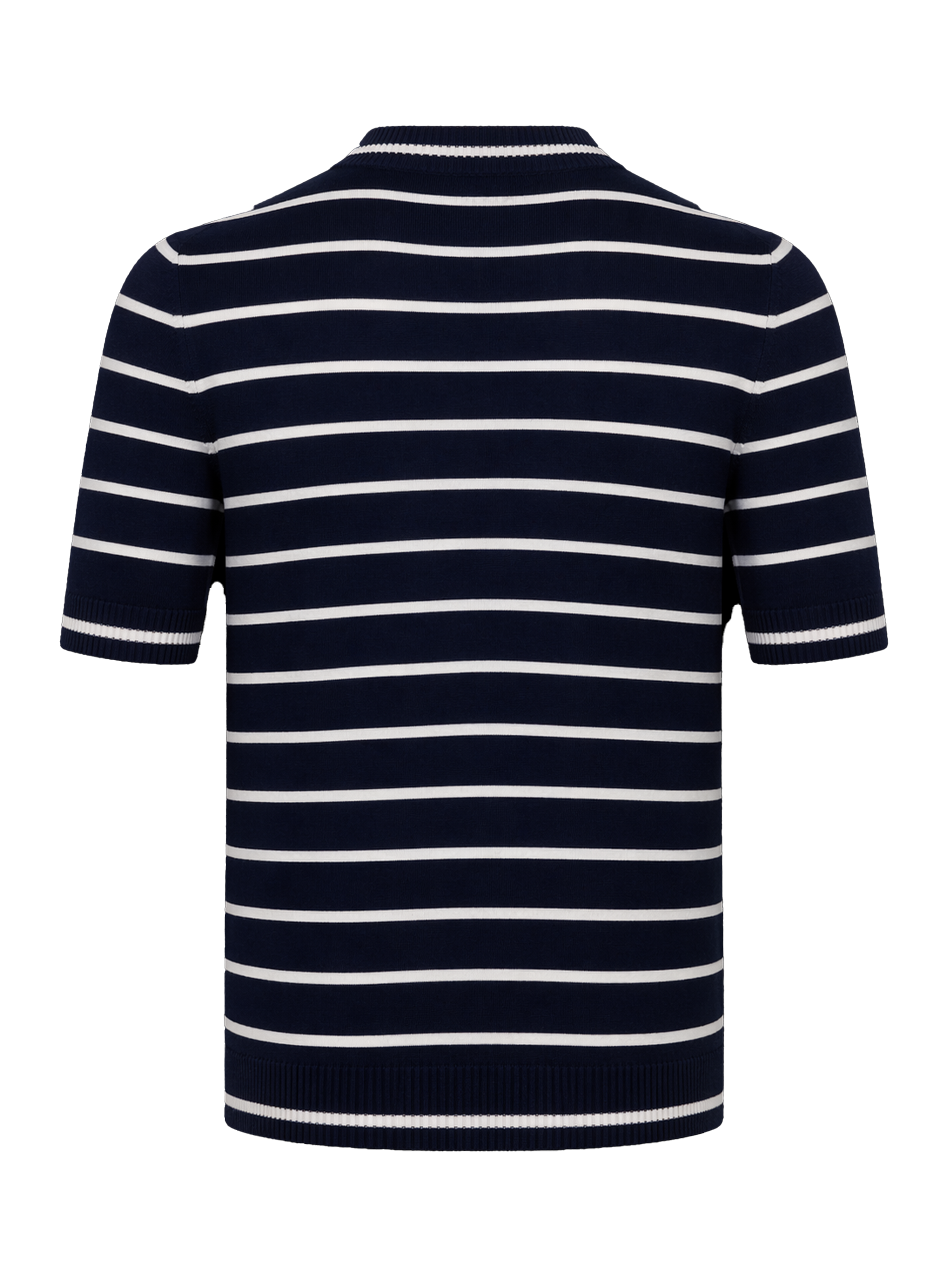 Gestreept t-shirt van katoen | BLUE NAVY