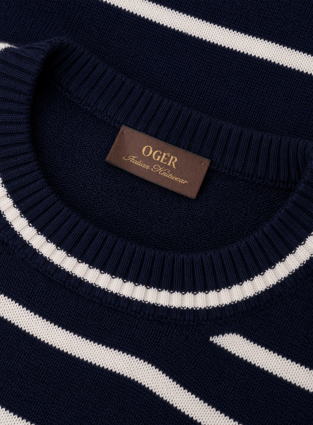 Gestreept t-shirt van katoen | FULL_WIDTH | BLUE NAVY