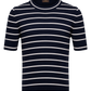 Gestreept t-shirt van katoen | BLUE NAVY