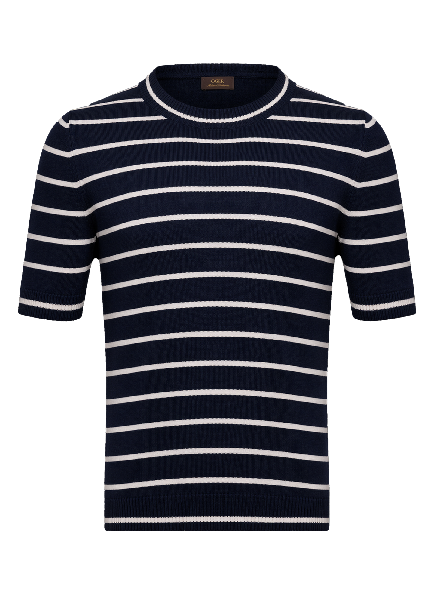 Gestreept t-shirt van katoen | BLUE NAVY