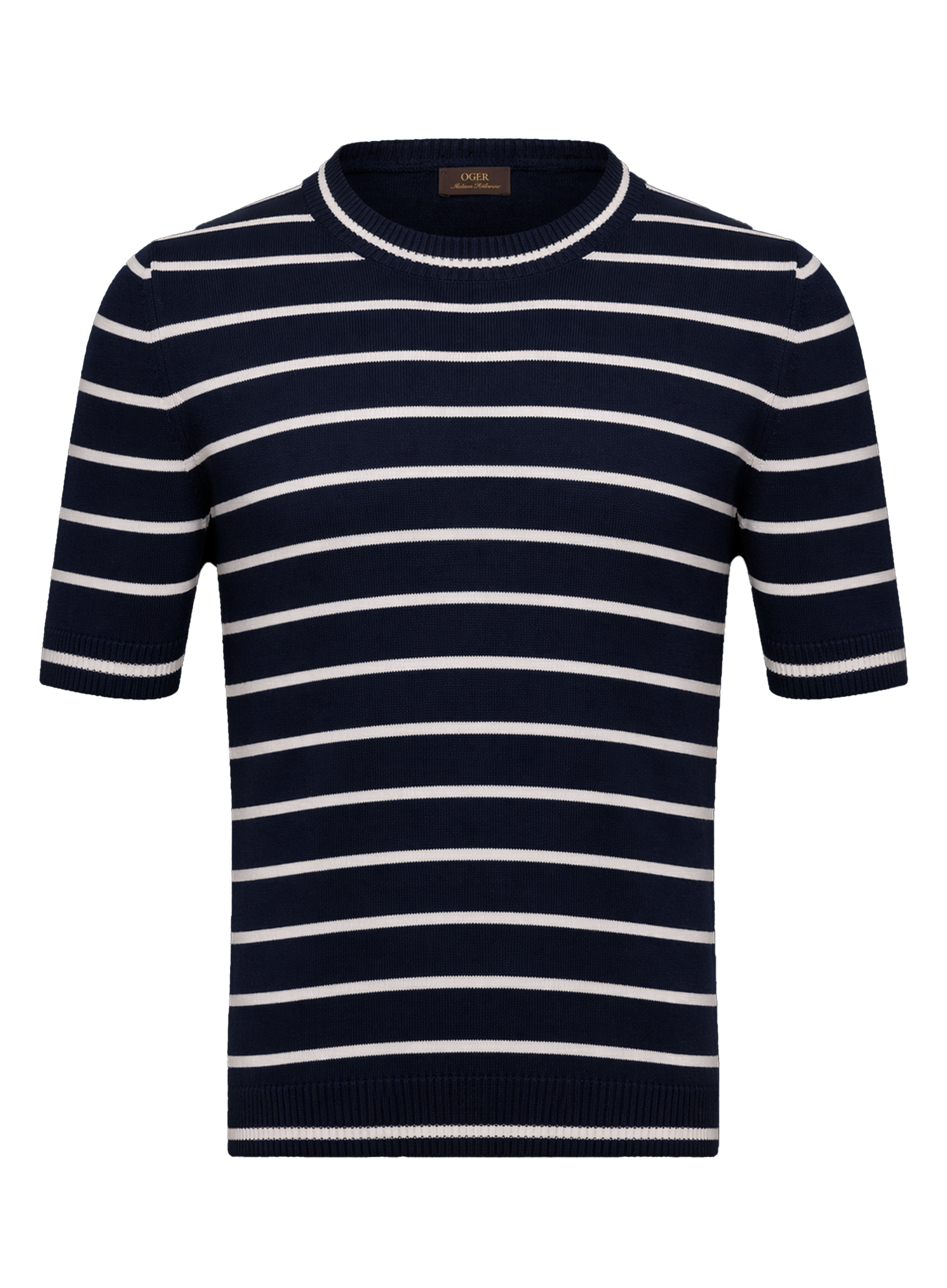 Gestreept t-shirt van katoen | BLUE NAVY
