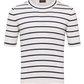 Gestreept t-shirt van katoen | Wit