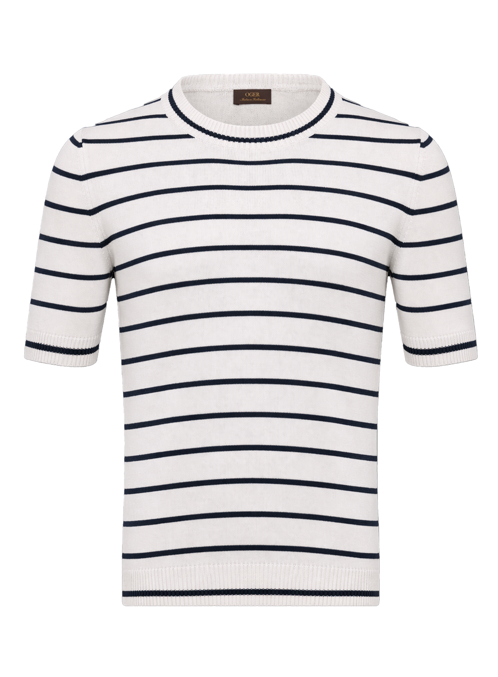 Gestreept t-shirt van katoen | Wit