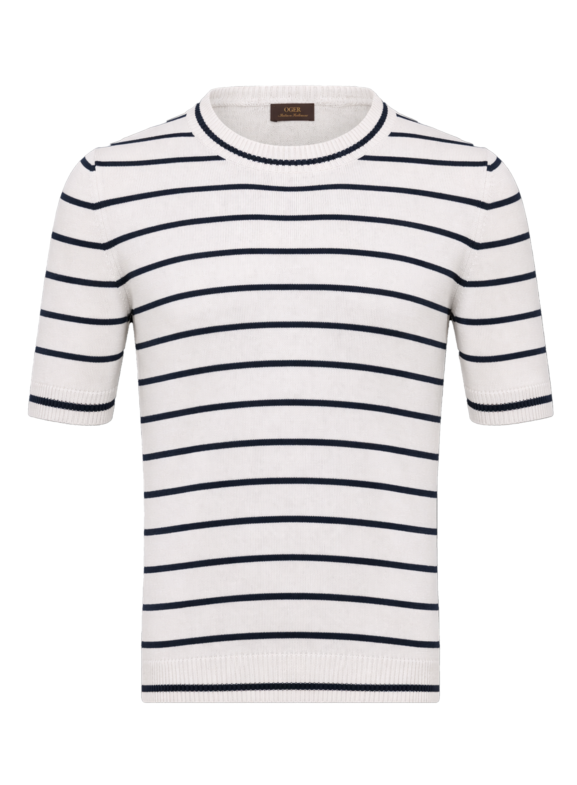Gestreept t-shirt van katoen | Wit