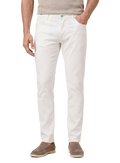 Bard jeans van katoen en linnen | MODEL | FULL_WIDTH | Wit