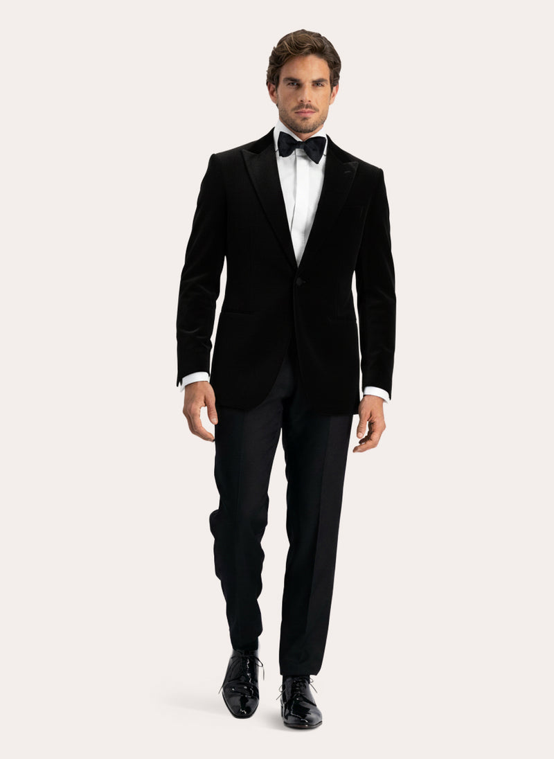 Slim-Fit-Jacke aus Samt