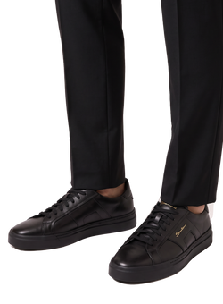Sneakers uomo in pelle | FULL_WIDTH | Zwart