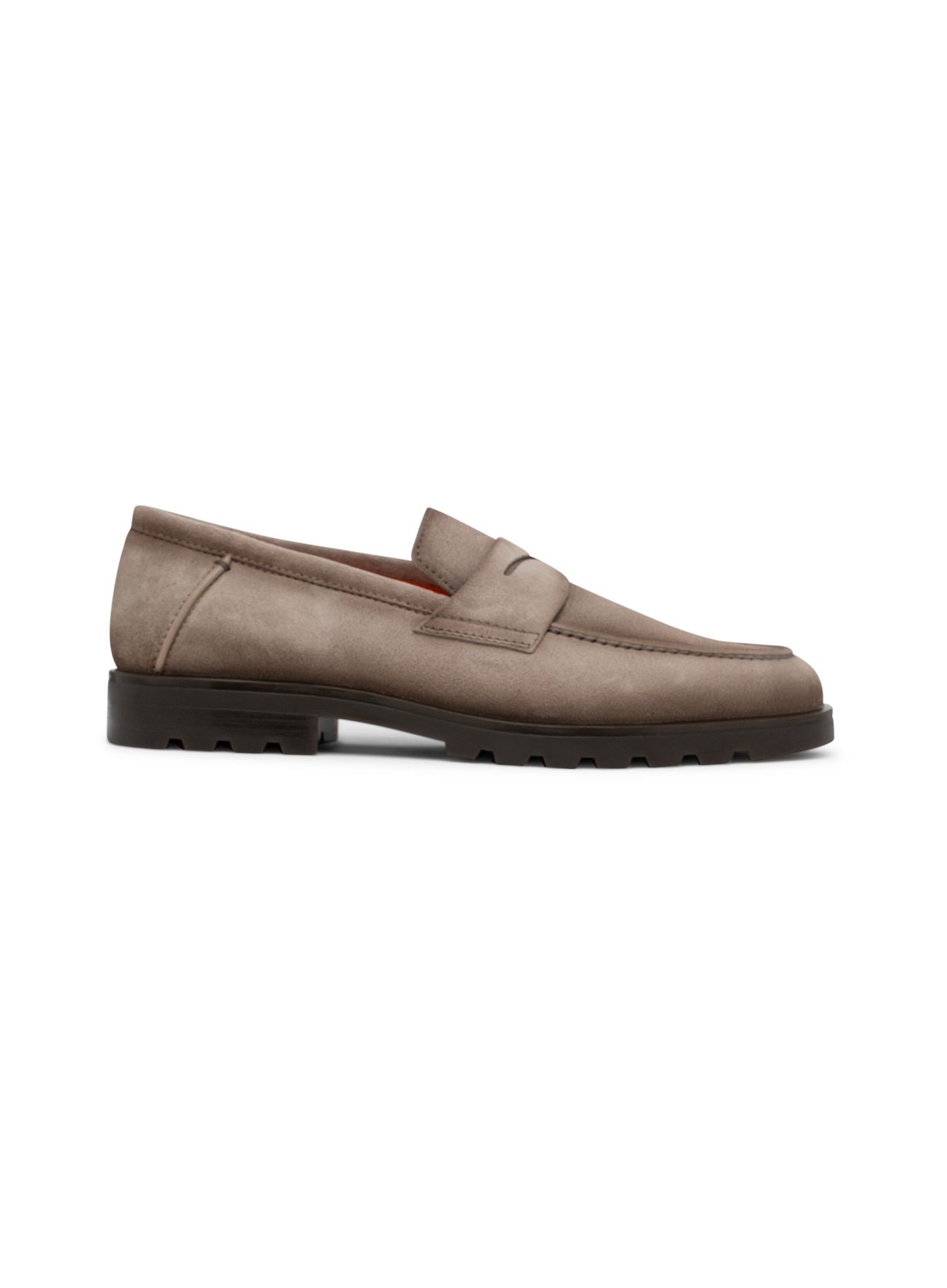 Penny loafers van suède | TAUPE