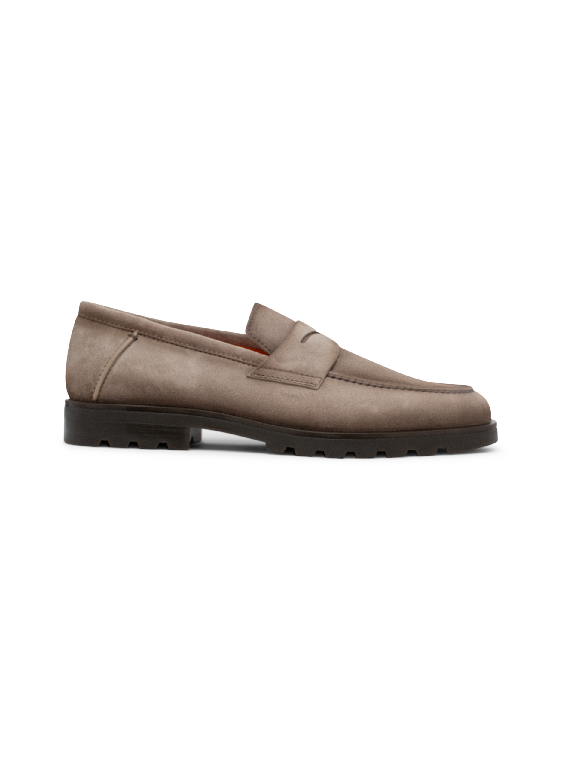 Penny loafers van suède | TAUPE