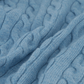 Kabelgebreid ritsvest van wol en cashmere | FULL_WIDTH | L.Blauw
