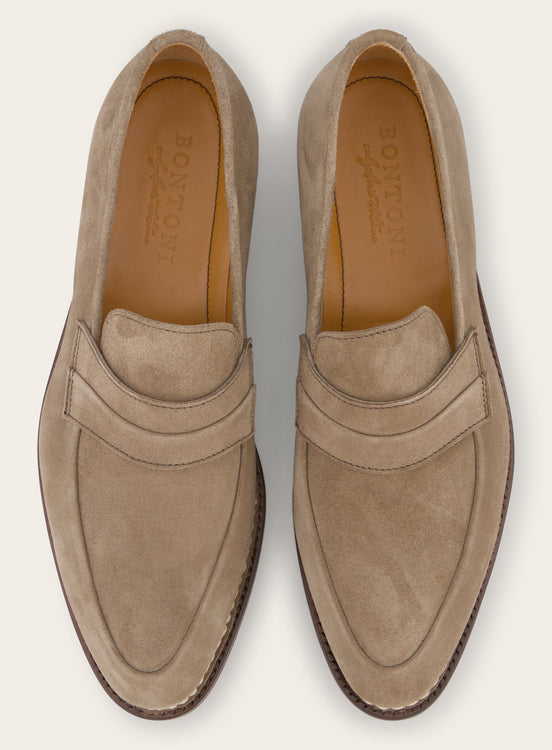 Principe Rivolta loafers van suède | TAUPE