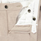 Slim-fit pantalon van flanel | Beige