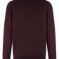 Half-zip ritsvest van cashmere | DARK BORDEAUX