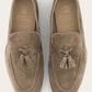 Tassel loafers van suède | Beige-Bruin