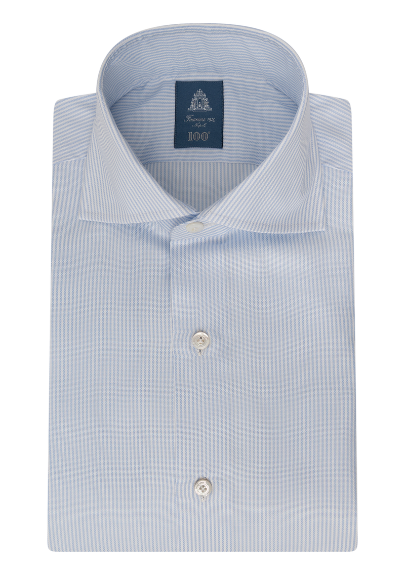 Striped napoli shirt made of cotton