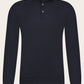 Poloshirt van cashmere | BLUE NAVY