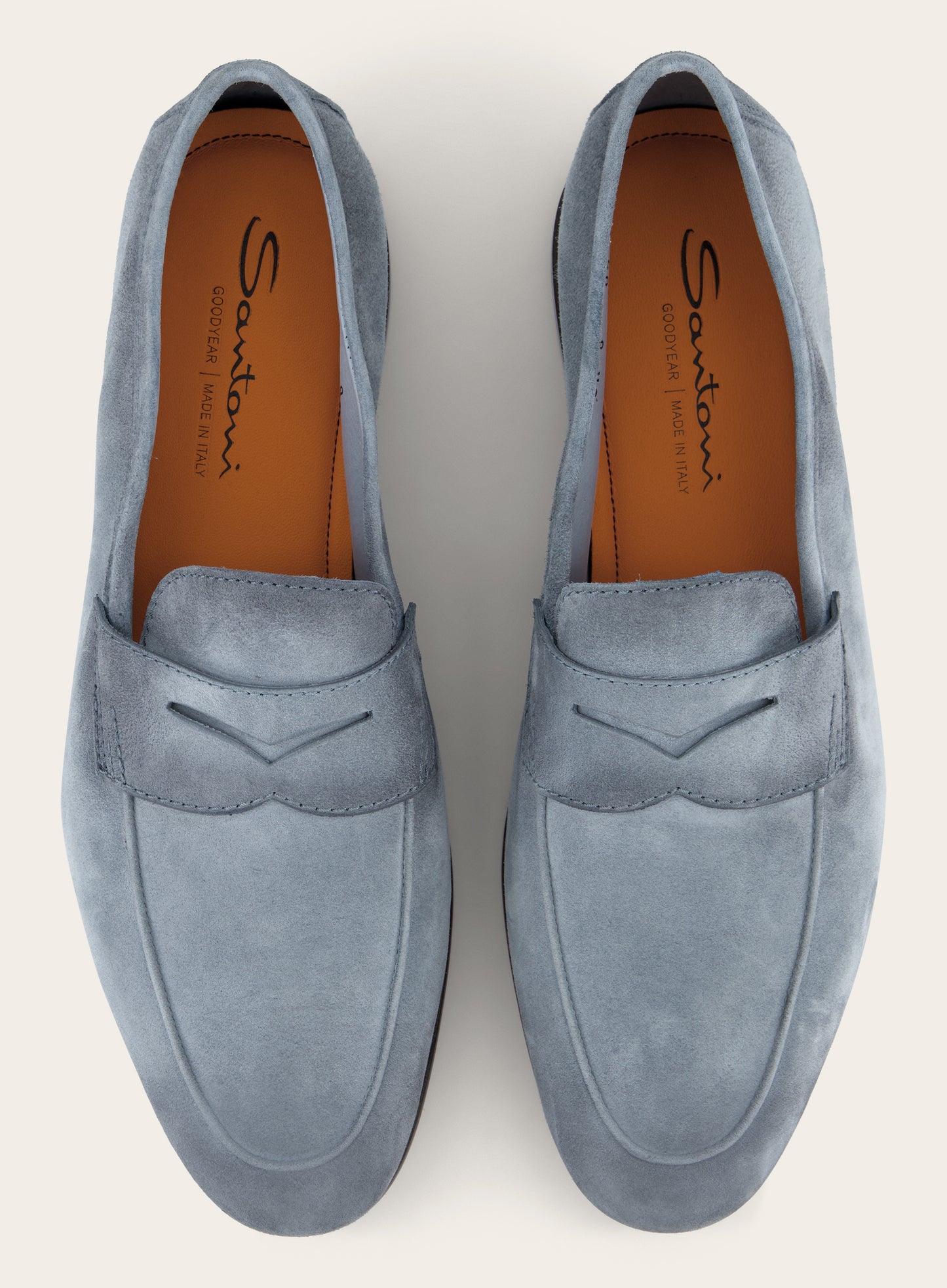 Penny loafers van suède | L.Blauw 