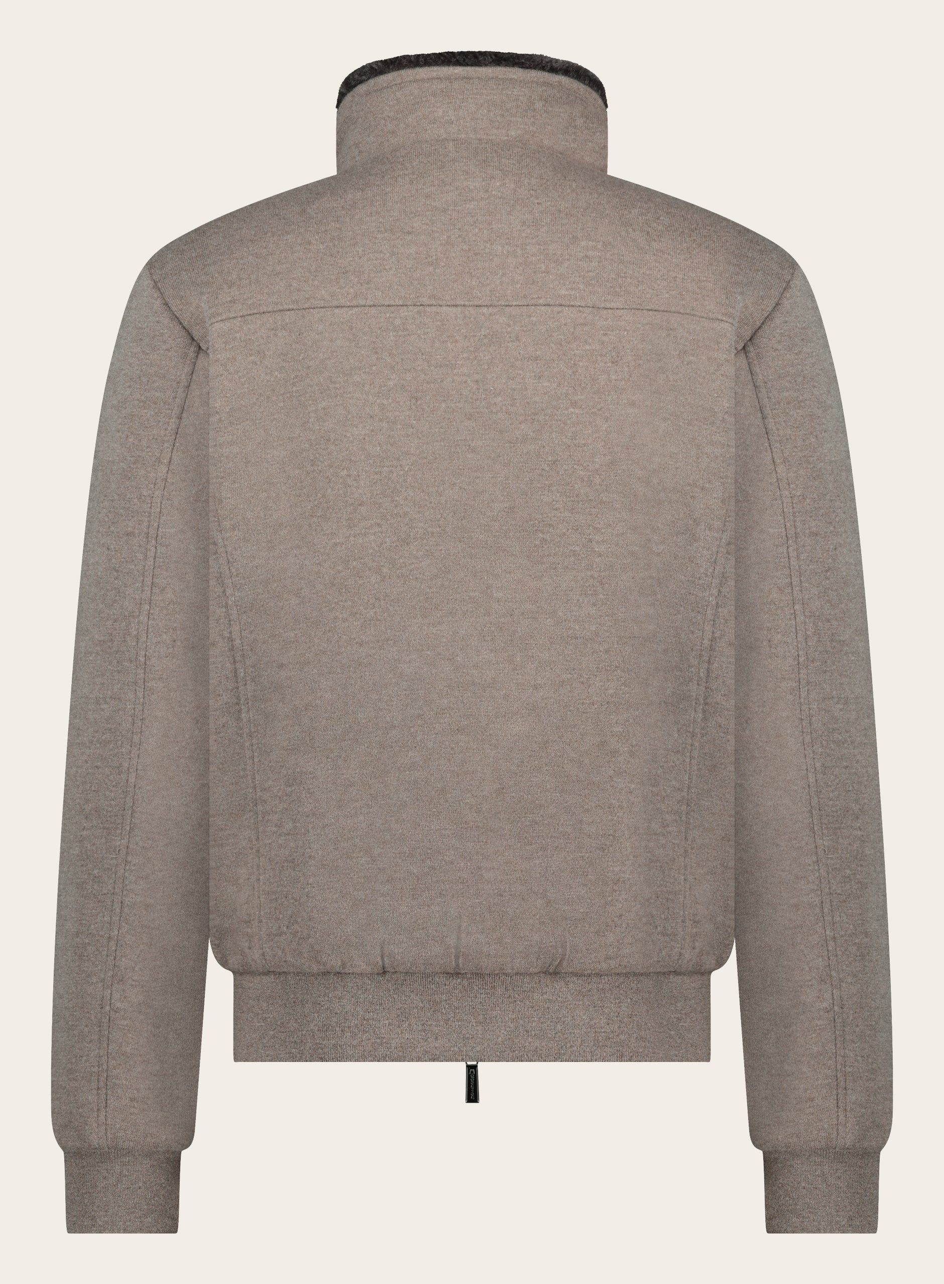 Bomberjacket van wol en cashmere | TAUPE
