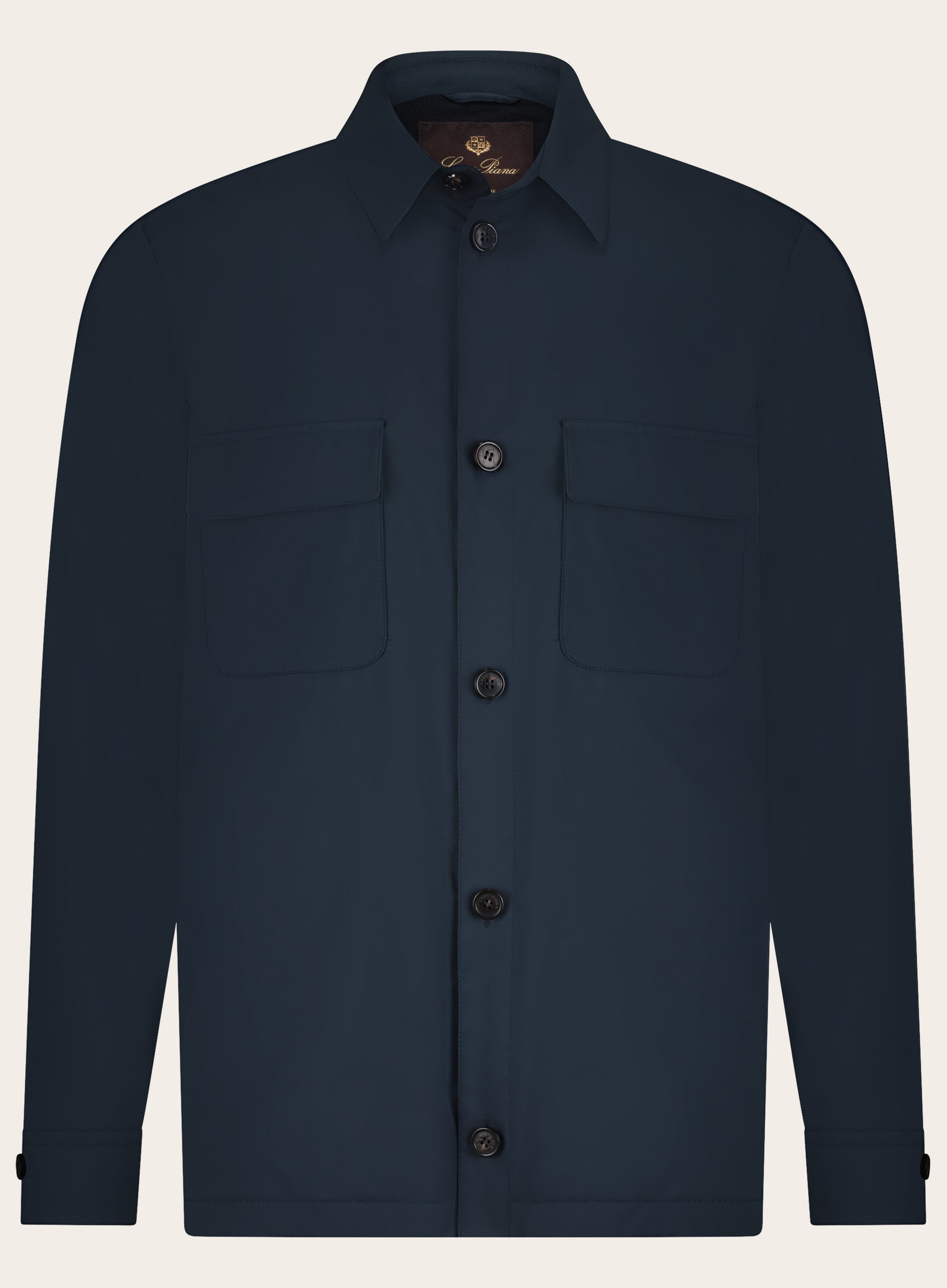 Overshirt van wol | Blauw