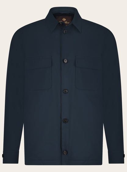 Overshirt van wol | Blauw