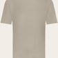 Crewneck T-shirt van katoen | TAUPE