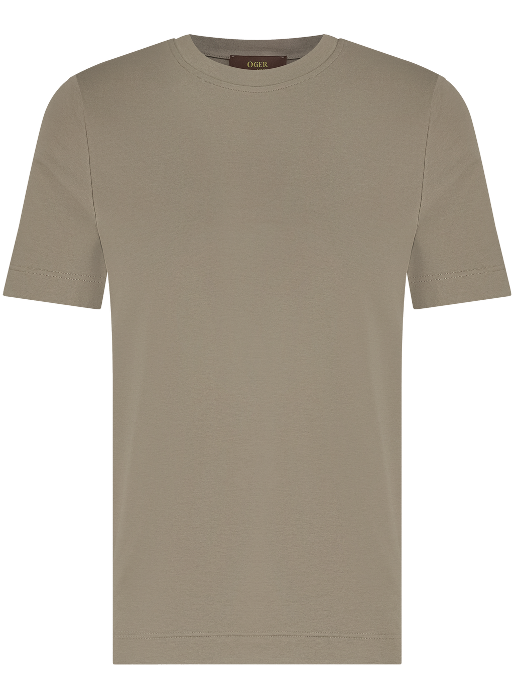 T-shirt van katoen | TAUPE