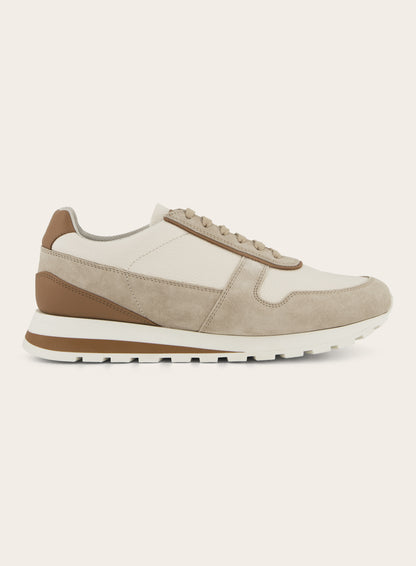 Sneakers van leer | Beige