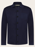 Overshirt van scheerwol | BLUE NAVY