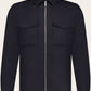 Urus overshirt van wol en cashmere | BLUE NAVY