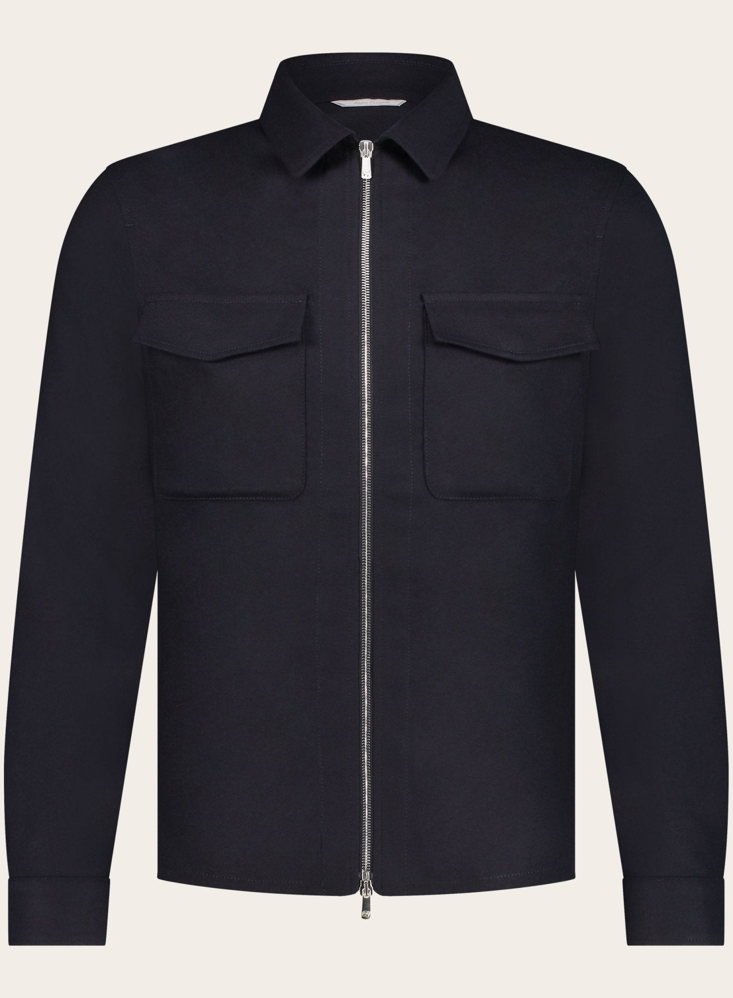 Urus overshirt van wol en cashmere | BLUE NAVY