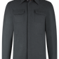 Overshirt van cashmere | M.Grijs