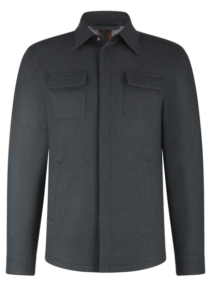 Overshirt van cashmere | M.Grijs