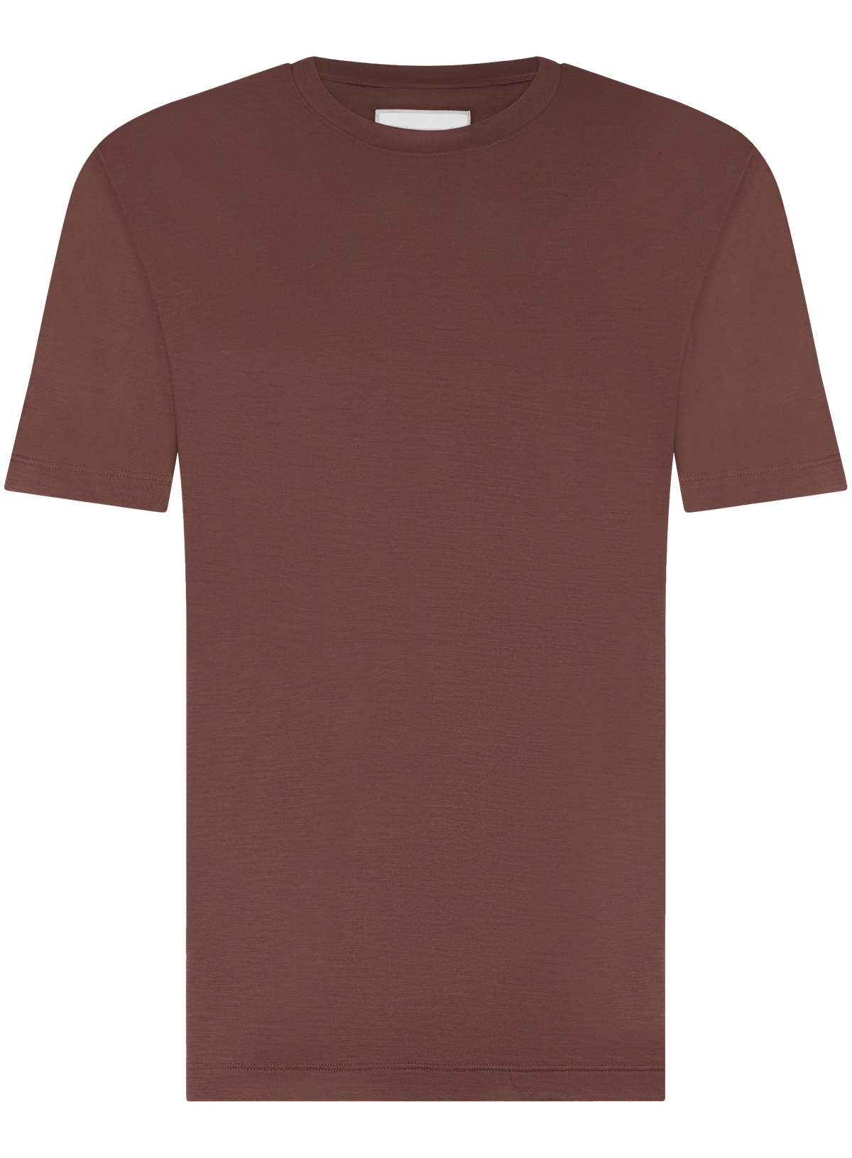 T-shirt in wol | Bordeaux