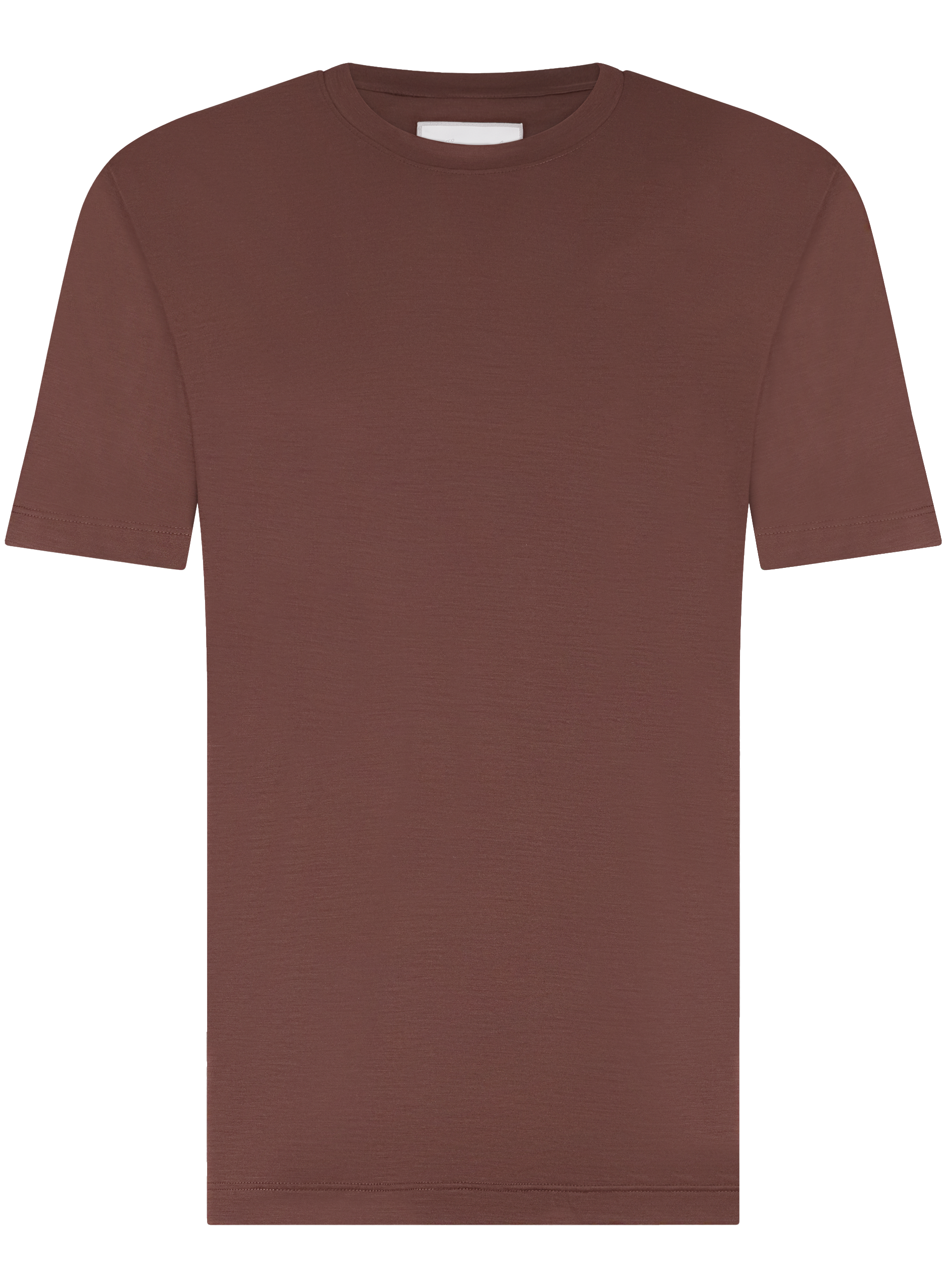 T-shirt van wol | Bordeaux