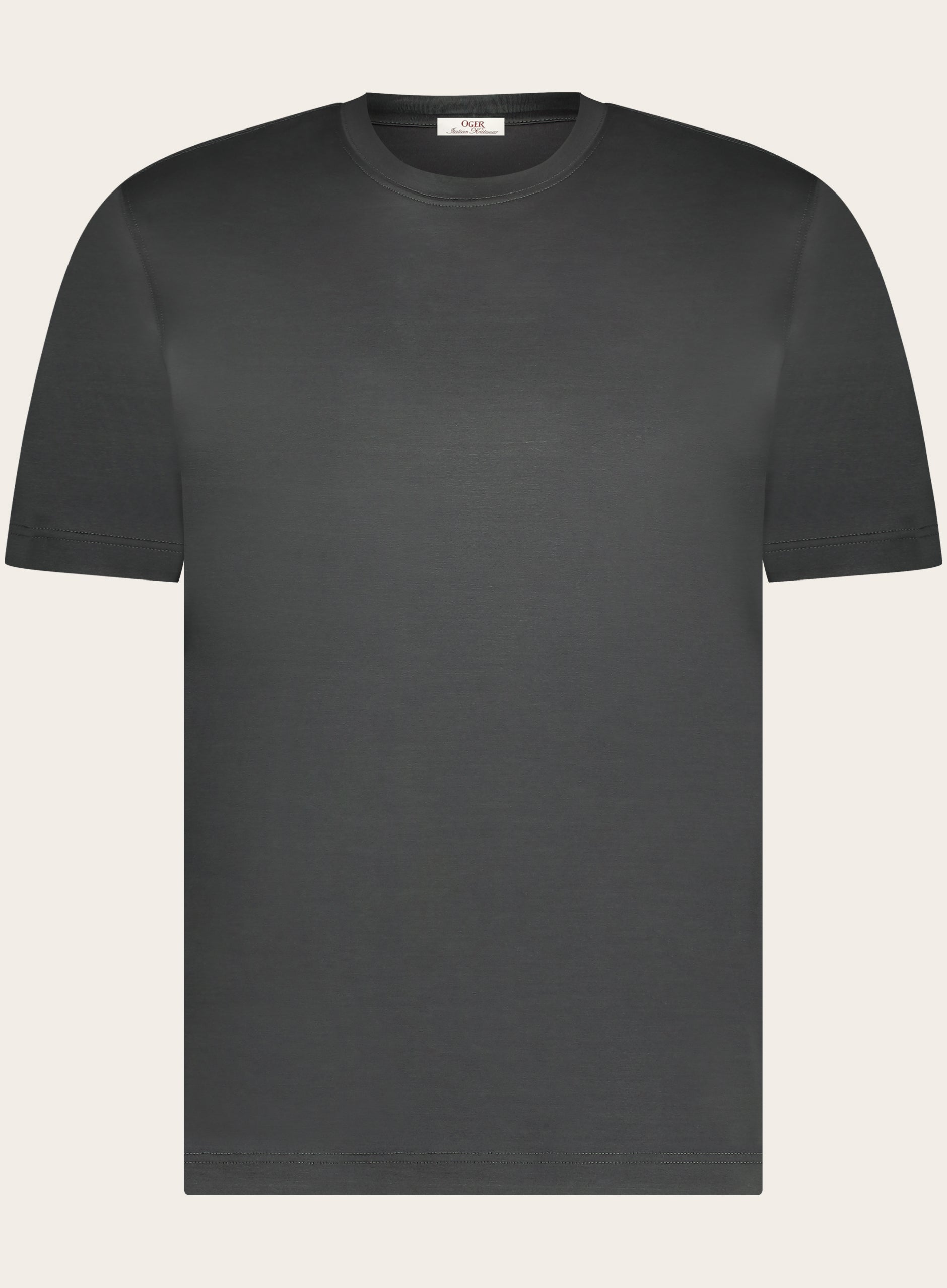 T-shirt van katoen | WARM GREY