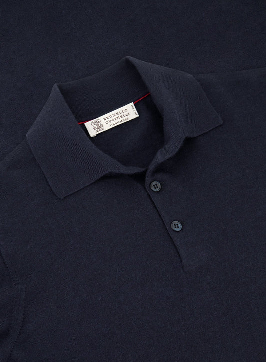 Poloshirt aus Wolle und Kaschmir